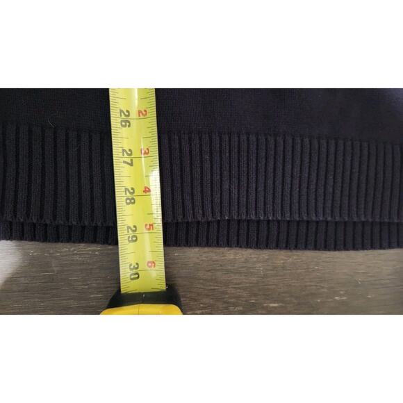 Carbon 2 Cobalt Sweater Mens Sz XL Black 1/4 Button Outdoor Tight Knit Cabincore - Picture 8 of 8